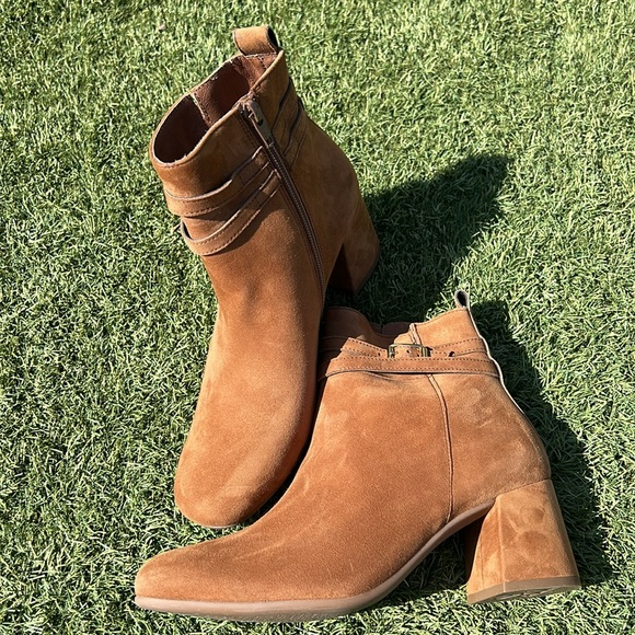 NWOB Paul Green Sydney Boots Toffee Suede Size Women’s 7.5 - Picture 2 of 12